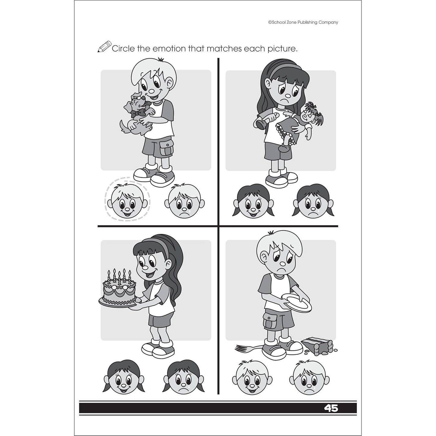 School Zone Get Ready for Preschool Workbook: 48 Pages, Pre-K, Learn ABCs, Numbers, Colors, Counting, Rhyming, Phonics, Patterns, Matching, Ages 3-6 (Little Get Ready! Book Series)