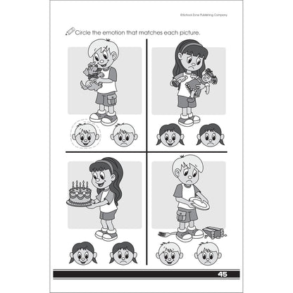 School Zone Get Ready for Preschool Workbook: 48 Pages, Pre-K, Learn ABCs, Numbers, Colors, Counting, Rhyming, Phonics, Patterns, Matching, Ages 3-6 (Little Get Ready! Book Series)