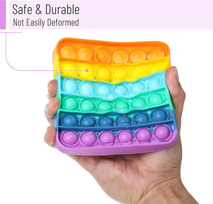 Mr. Pen- Pop Fidget Sensory Toys, Happy Bear Shape, Sensory Stress Relief Squeeze Toys for Kids & Adults, Silicone Bubble Popping Game for Anxiety, Fun