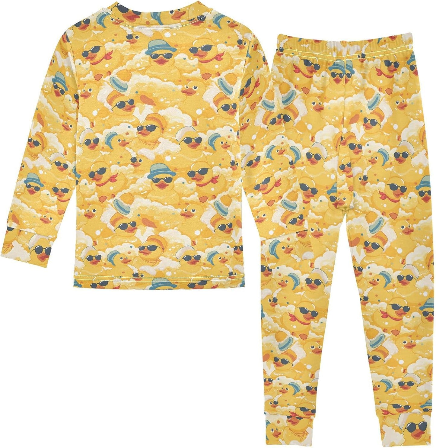 ALAZA Shark Starfish Palm Tree 2 Piece Pajama Set Long Sleeve Top and Pants Sleepwear Unisex - Colors B