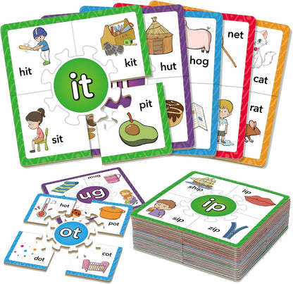 Edulok Phonics Puzzle Games, Spelling Games, Phonics Flash Cards, Sight Word Flash Cards for Toddlers, Learning Educational Toys, Kids Preschool Learning Activities, Homeschool Supplies, Learn to Read