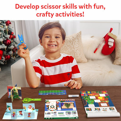 Skillmatics Scissor Skills Activity Book - Snip Snip, 25 Cutting Activities for Preschoolers, Felt Craft Kit, 2 Child-Safe Scissors, Fine Motor Skills, Screen-Free Fun, Gifts for Kids Ages 3-7