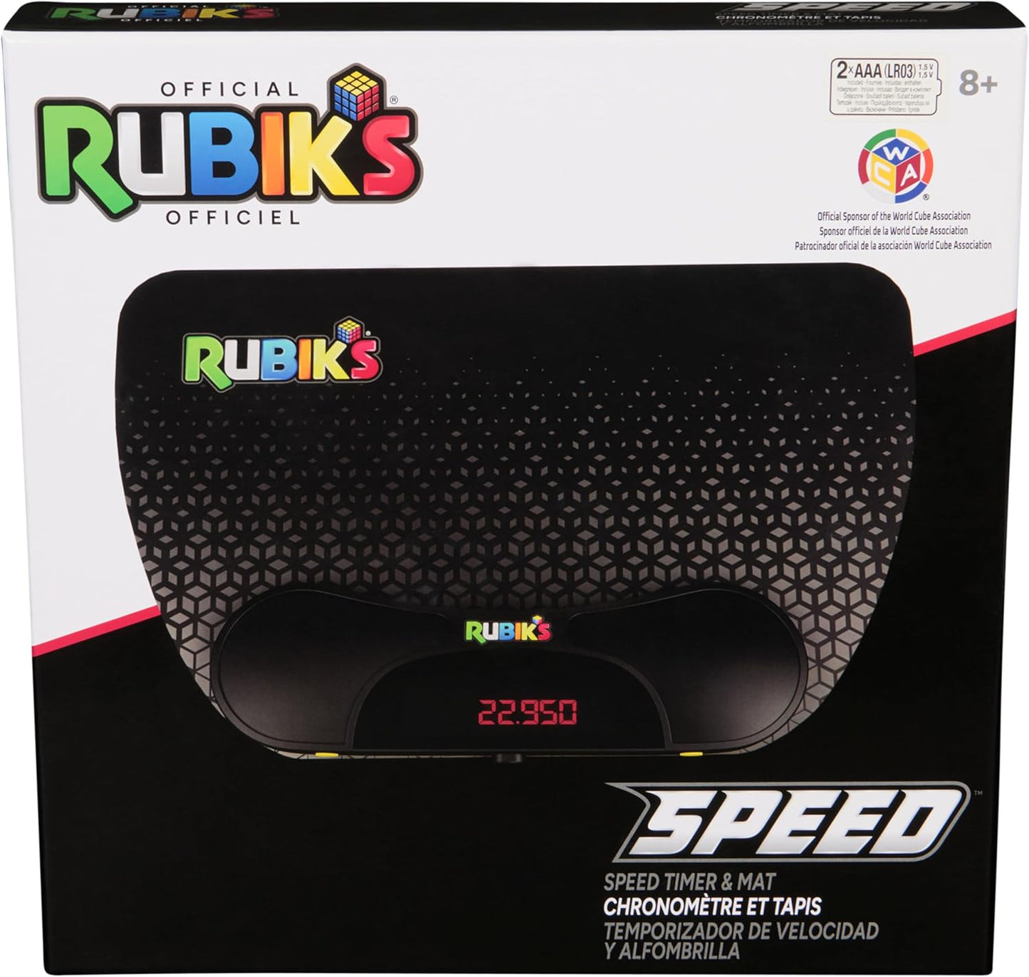 Rubik’s Cube, 3x3 Magnetic Speed Cube for Super Fast Solves, Twisting Fidget Toy, Challenging Brain Teaser & Sensory Puzzle for Adults, Teens, & Kids, for Ages 8 & Up
