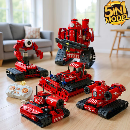 STEM Toys Robot Kit, App & Remote Control Excavator for Boys, Robotics for Kids Ages 12-16, Educational RC Bulldozer Toy, STEM Kits for Kids Age 12-14, Construction Robot Gift