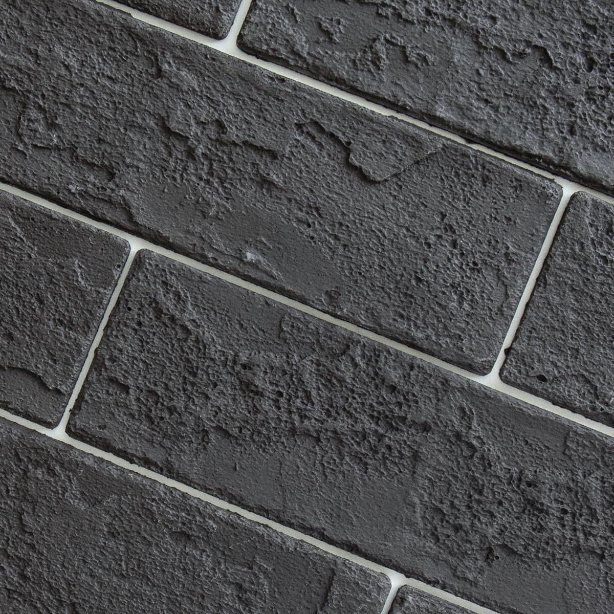 100 Whitewash Grey Faux Brick Wall Tiles, 3D Thin Brick Veneers for Bedroom, Bathroom, Kitchen, Fireplace and Fence Wall Panels (14.2 sq ft)