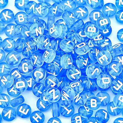 1600Pcs White and Silver Round Letter Beads A-Z, 4X7mm Acrylic Alphabet Beads for Jewelry Making