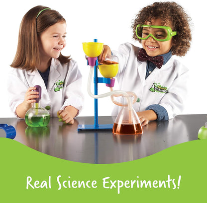 Learning Resources Primary Science Deluxe Lab Set - 45 Pieces, Ages 3+, Experiments for Kids, STEM Toys, Sensory Tube, Microscope for Students