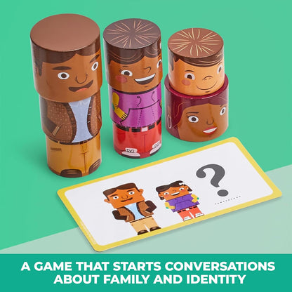 16-Piece Multiracial Magnetic Friends Play Set, Wooden Diversity Building Blocks for Kids, Multicultural Dolls for Creative Play & SEL Development – Ages 1+