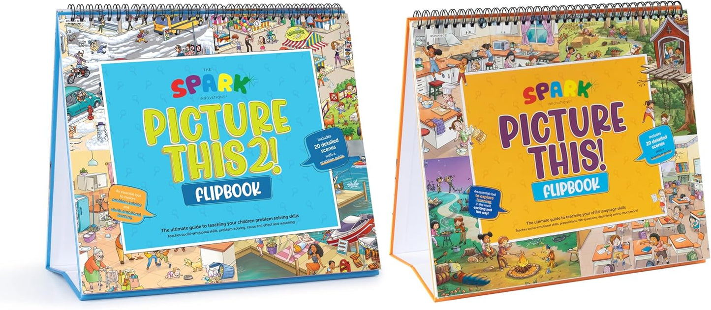 Picture Book and Emotion Cards, Picture Story Cards, Social Emotional Learning Activities, Autism Homeschooling, Educational Busy Book, Speech Therapy Materials (WH Question Flipbook)