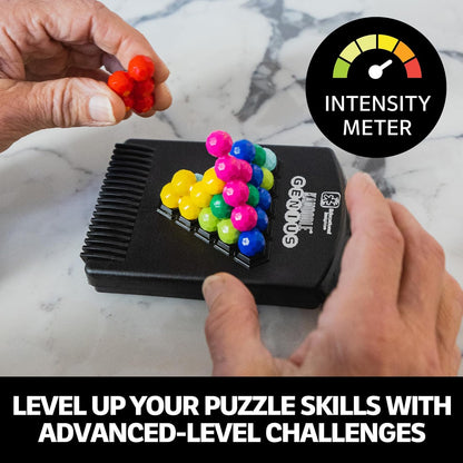 Educational Insights Kanoodle Genius - 3D Brain Teaser Puzzles for Kids, Spatial Puzzle Games for Adults, Teens and Kids, Problem Solving Toys and Logic Puzzles, Single Player Games