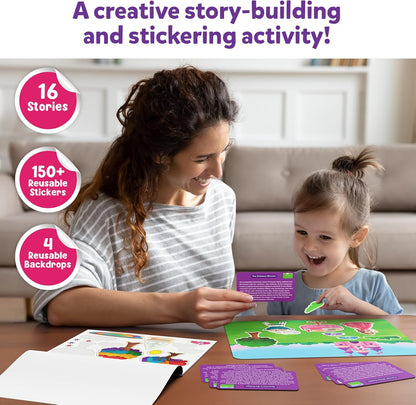 Skillmatics Activity Kit - Creative Storytelling & Skill Building with 150+ Reusable Stickers, Educational, Mess-Free Fun, Preschool & Kindergarten Toy, Gifts for Kids Ages 3, 4, 5, 6, 7