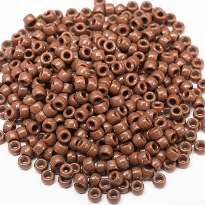 Gxueshan 1000 Pcs Acrylic Black Pony Beads 6x9mm Large Hole Pen Hair Kandi Beads Bulk for Friendship Bracelet Necklace Jewelry Making Earring Braiding Kit