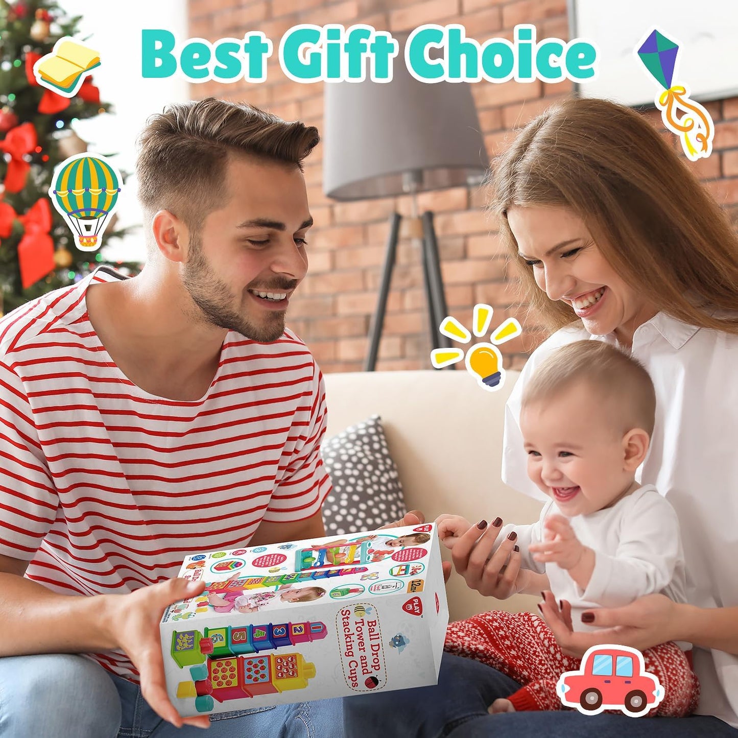 Pound a Ball Toy for Toddlers 1-3, Montessori Toys for Babies 12 18-24 Months, hammer, Stacking Cups, Shape Sorter Blocks, Early Developmental Educational Toys for 1 2 3 Year Old Boys Girls Kids Gift