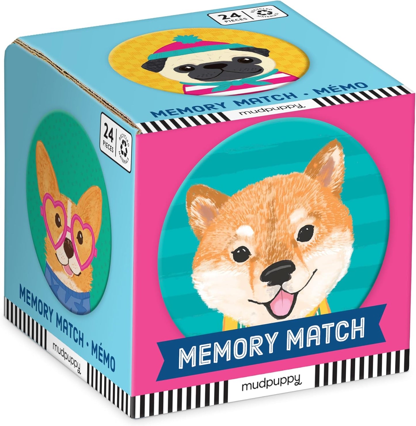 Mudpuppy Unicorn Magic Mini Memory Matching Game – Memory Game for Kids Ages 3 and Up, Makes A Great Gift Idea, 2.75” Mini Storage Cube Is Ideal for On-The-Go Fun