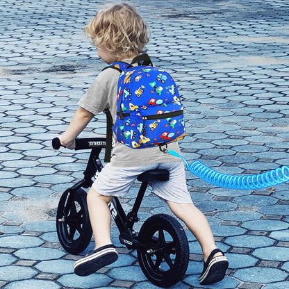 Accmor Toddler Backpack Leash, Mini Child Backpack with Anti Lost Wrist Link, Cute Kids Backpack Leash Walking Harness for Outdoor Travel, Small Excavator Backpack Tether for Baby Boys Girls Ages 1-3