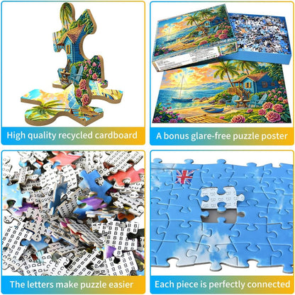 Jigsaw Puzzles for Adults 1000 Piece Puzzle for Adults 1000 Pieces Puzzle 1000 Pieces-Idyllic Rural Summer Landscape