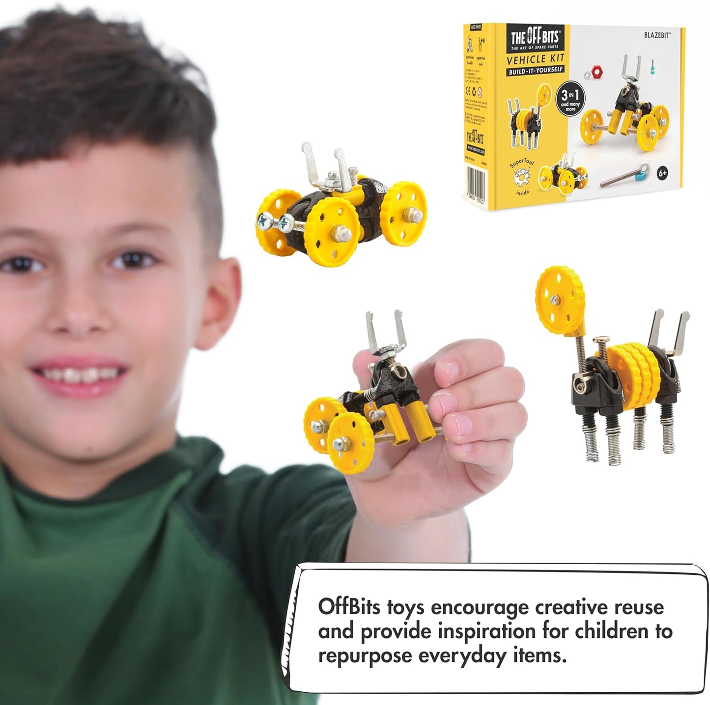 The Off Bits AirBit – Build Your Own Airplane! STEM Building Kit for Creative Kids 8-12 & Curious Adults, Fun Educational Gift for Boys & Girls