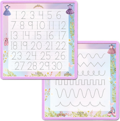 Kid's Name Tracing Board | Dry Erase Letter Tracing | Reusable Writing Practice Board | Personalized | Ballet Theme