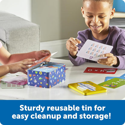 Learning Resources Jumbo Visual Multiplication Cards - Math Manipulatives, Montessori Activity, Back to School, Classroom Must Haves