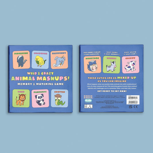 Wild & Crazy Animal Mashups! Memory & Matching Game (Knock Knock Kids Matching Games)
