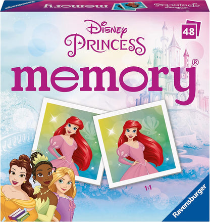 Ravensburger Disney Princess Mini Memory Game - Matching Picture Snap Pairs for Kids Age 3 Years Up