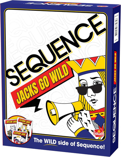 Goliath Sequence Jacks Go Wild! | Strategy Board Game Includes Additional Wild Jacks Cards | 2-12 Players, Ages 7+