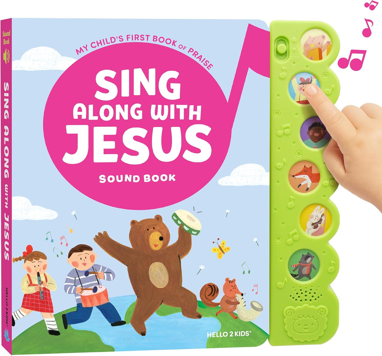 Dance with Jesus Christian Sound Books for Kids - 6 Bible Songs for Toddlers – Christian Gifts for Kids - Baby Bible for Baptism, Christening, Dedication Gifts, Sunday School, Preschool Homeschool