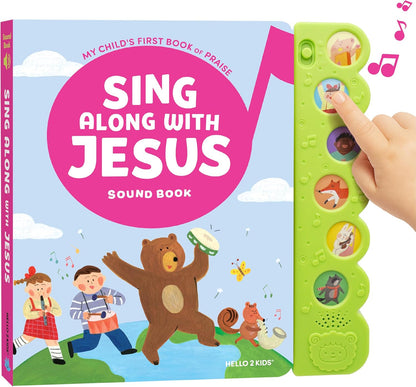 Dance with Jesus Christian Sound Books for Kids - 6 Bible Songs for Toddlers – Christian Gifts for Kids - Baby Bible for Baptism, Christening, Dedication Gifts, Sunday School, Preschool Homeschool
