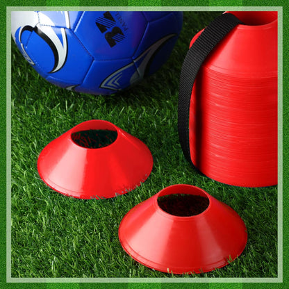 Hanaive 100 Pieces Mini Soccer Cones for Sport Drills 5 Inch Agility Disc Cones with Accessories for Kids Football Training
