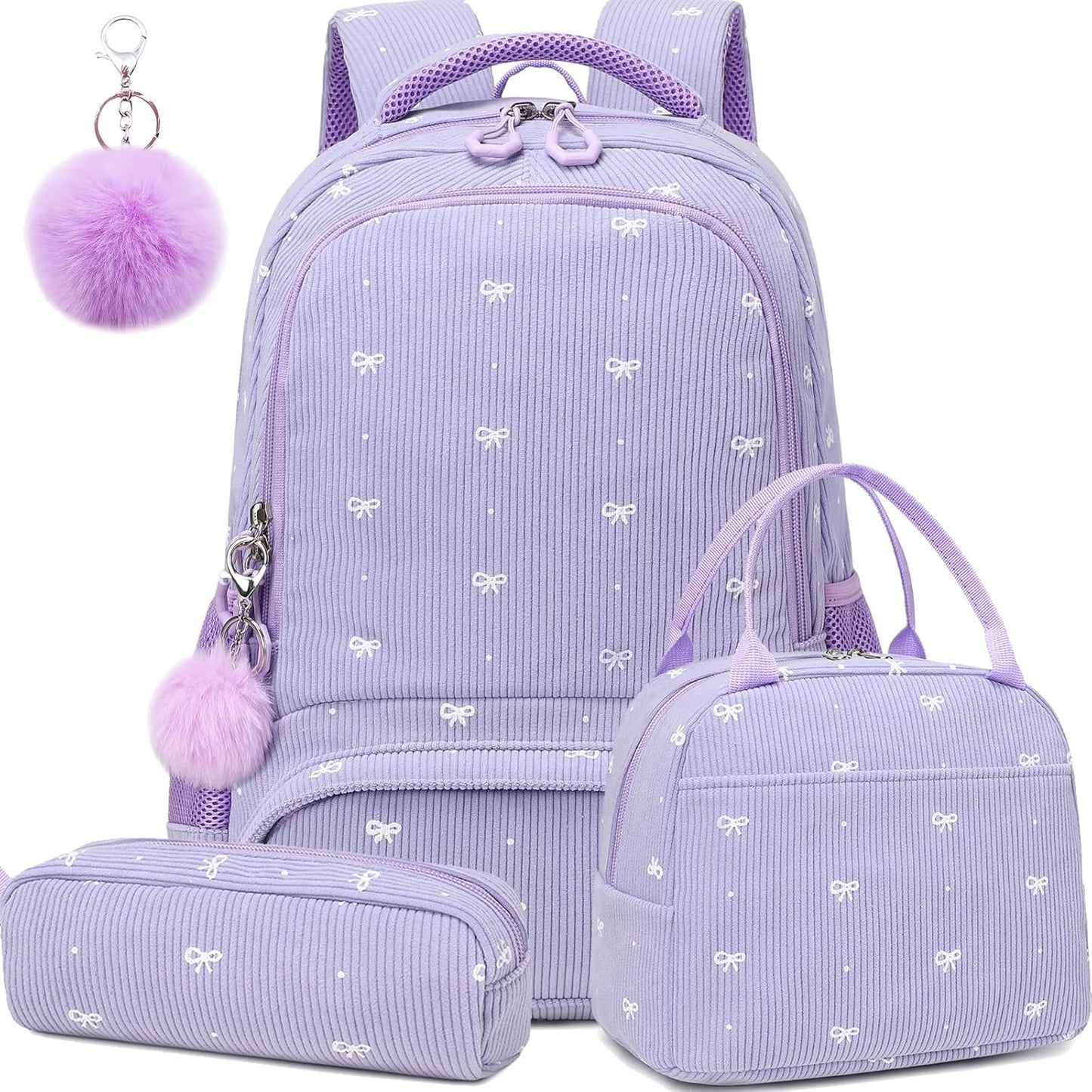 Girls Backpack for Elementary Unicorn Backpack Kids Backpack School Bookbag for Girls 3 in 1 Set Back to School