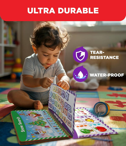 Doctor Jupiter My First Montessori Busy Book for Toddlers 1+ Year Olds | Preschool Learning Activities - Educational Travel Toys | Birthday Gift for Girls Ages 1,2,3