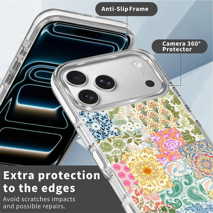 for iPhone 17 Pro Max Case [Compatible with Magsafe],Girls Women Clear Magnetic Case Silicone Shockproof Protective Cover with Pattern Colorful Motivational Letters