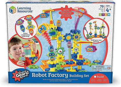 Learning Resources Gears! Gears! Gears! Space Explorers Building Set - 77 Pieces, Ages 4+, STEM Activities, Fine Motor Skills, Toddler Explorer Kit, Science and Construction, Boys and Girls Gifts