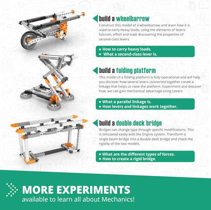 Engino- STEM Toys, Structures, Buildings & Bridges, Building Toys for Kids 9+, STEM Projects, Creative Engineering Kit, Gifts for Boys & Girls (9 Model Options)