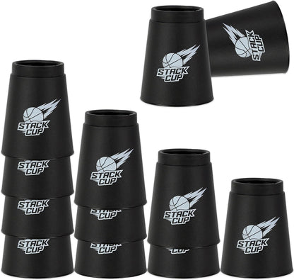 SEISSO Quick Stacking Cups, Stacking Cup Set Classic Stack Training Game Toys,12PCS Purple Stacking Cup Set for Boys Girls Kids