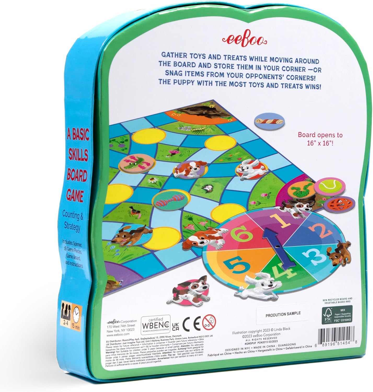 eeBoo Build a Robot Spinner Game - Award Winning Number Matching Robot Building Game, Screen-Free Fun for 2-4 Players, Kids Ages 3 and up