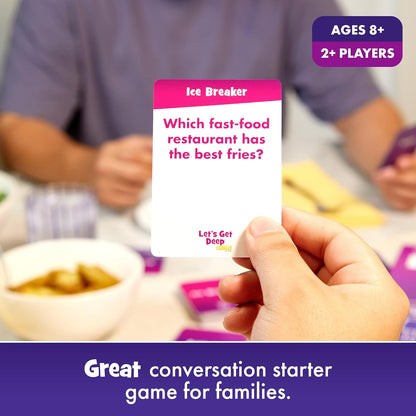 Let's Get Deep® Family Edition by Relatable - Family Conversation Cards - Get to Know Each Other Card Games