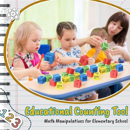 Hanaive 20 Pcs Ten Frame Foam Dice for Classroom Math Manipulatives Kindergarten Classroom Supplies for Teachers Elementary Subitizing Educational Counting Toys Math Learning Tools