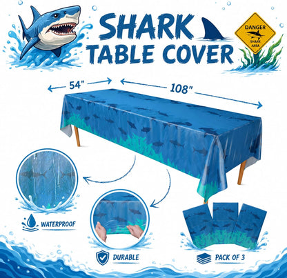 Blue Orchards Science Table Covers (Pack of 3) - 54"x108" XL - Science Birthday Party Decorations, Chemistry Party, Laboratory Theme Table Cloth