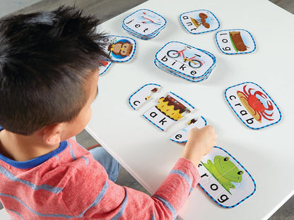 Learning Resources Spelling Puzzle Cards, Kindergarten Readiness, Self Correcting Puzzles, Ages 4+