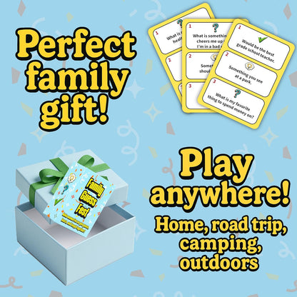 Family Bonding Game Filled with Conversation Starters - Fun Family Games for Kids & Adults - Family Activities - Family Games for Game Night - Guessing Games - Ages 8+, 3-8 Players, 30 Mins
