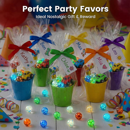 SallyFashion 25 PCS Glow in The Dark Marbles, Bulk Luminous Colorful Glass Marbles for Kids Marble Run Games