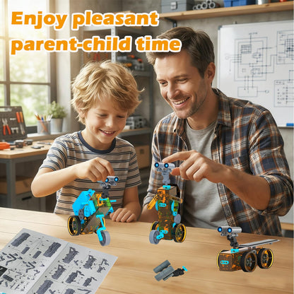 STEM 25-in-1 Education DIY Solar Power Toys for Boys Age 8-12, Science Kits Robots Toys for Ages 8-13, Building Toys Robotics Experiment Set Birthday Gifts for Kids 8 9 10 11 12 13 14+ Years Old