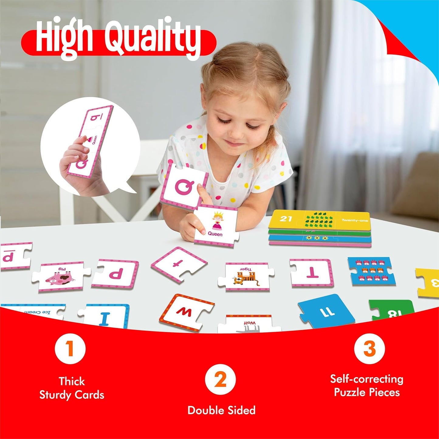 24 Set Addition & Subtraction Puzzles, Self-Correcting Matching Adding and Subtracting Puzzles, Educational Math Games Calculation Activities, Math Learning Toys for Preschool Kids