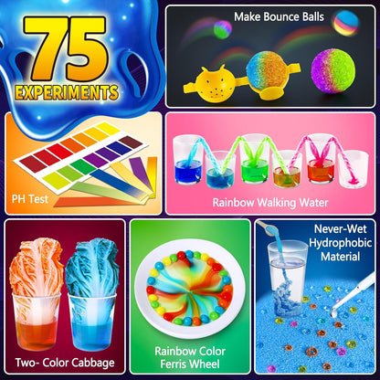110+ Science Experiments Kits for Kids, Science Projects STEM Activies Toys Gifts for Boys & Girls, Volcano Eruption, Chemistry Set and More Scientist Educational Toys