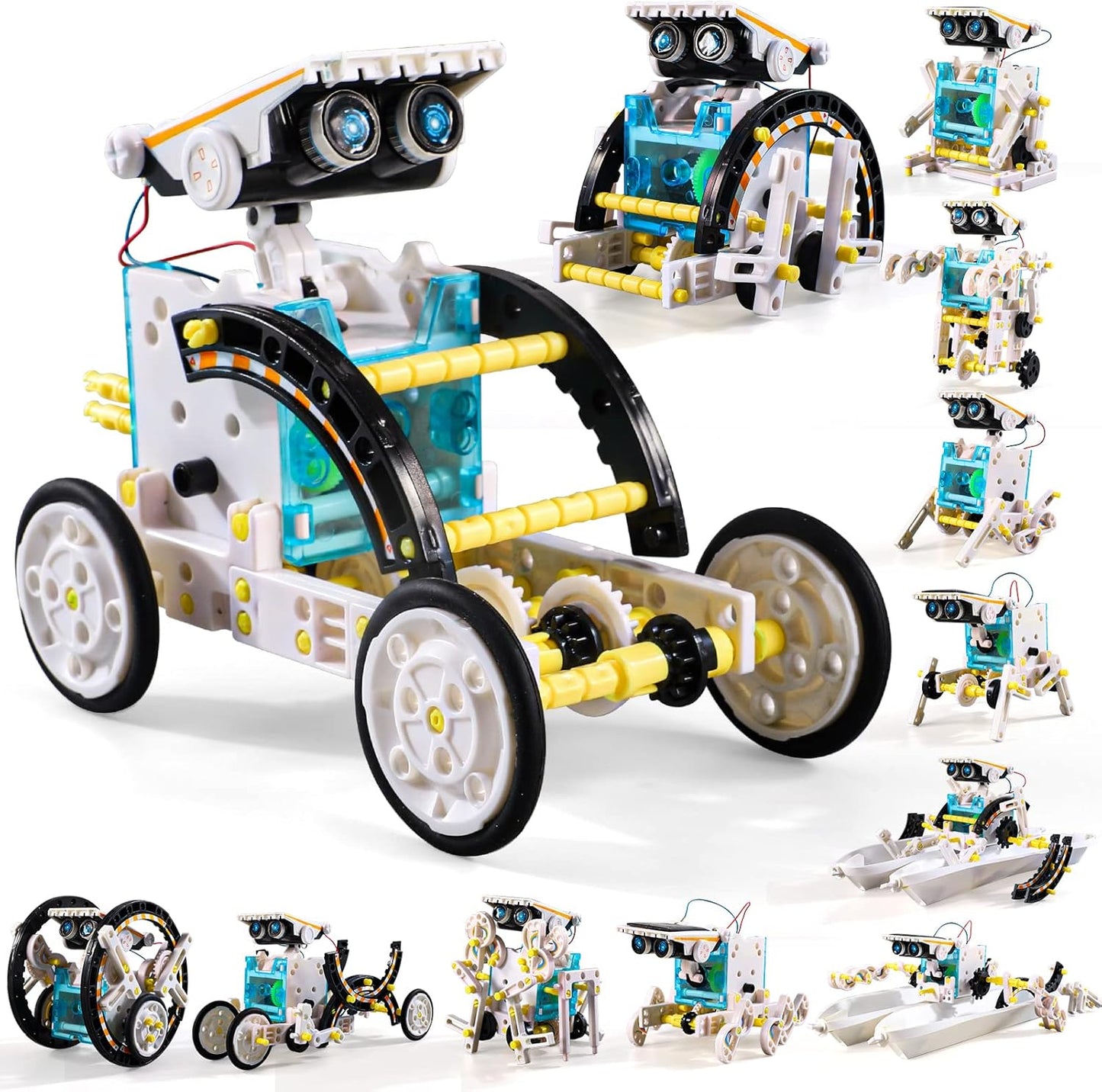 Lucky Doug Solar Power Robot Building Kits Toys for Boys Girls Ages 8-13, STEM Kit Gifts for Kids 8 9 10 11 12 13 Years, DIY Educational Science Building Robotic Set Gifts for Teenagers