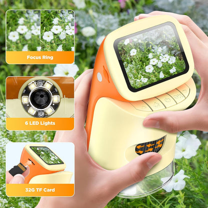 Microscope for Kids, 1000X 1080P Pocket Kids Microscope Handheld - [2026] Digital Mini Microscopes for Kids 8-12, STEM Toys Educational Science Kits for Kids 5-7, Ideal Birthday for Boys, Girls