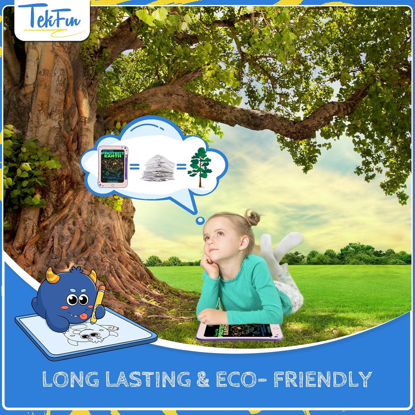 Birthday Gifts for Kids, 10inch LCD Writing Tablet Doodle Board, Mess Free Coloring Drawing Pad,Toddler Travel Toys, 3 4 5 6 7 8 Year Old Girl Birthday Gift, Christmas Easter Toys