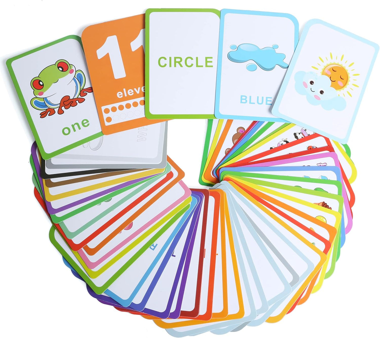 Alphabet Flash Cards for Toddlers: Teach Toddler ABC Letters & Words, 52 Double-Sided Uppercase and Lowercase Letters Cards - Preschool Learning