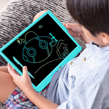 FLUESTON LCD Writing Tablet for Kids, 10 Inch Doodle Board, Colorful Drawing Pad for Toddler, Educational Travel Toy Gifts for 3-8 Year Old Girls Boys, Erase Lock Writing Board